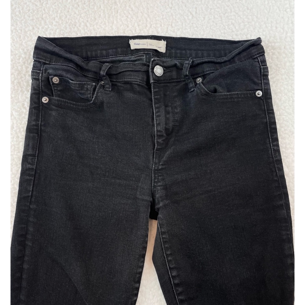 GAP • 1969 Classic Black True Skinny Jeans, 29S - Picture 9 of 16
